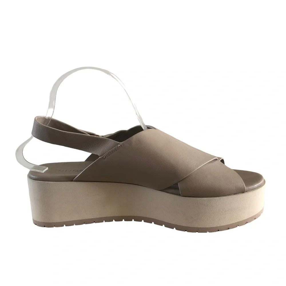 Vince Jenaya Slingback Nude‎ Sport Platform Sandal 10